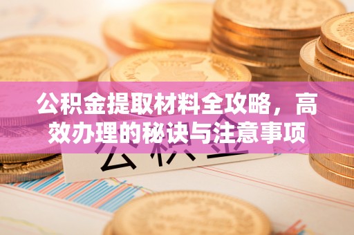 秦皇岛公积金提取材料全攻略，高效办理的秘诀与注意事项