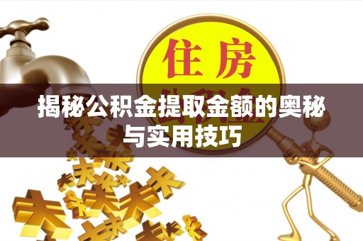 秦皇岛揭秘公积金提取金额的奥秘与实用技巧