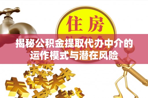 秦皇岛揭秘公积金提取代办中介的运作模式与潜在风险