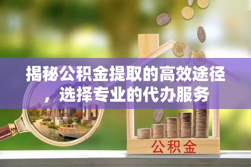 秦皇岛揭秘公积金提取的高效途径，选择专业的代办服务