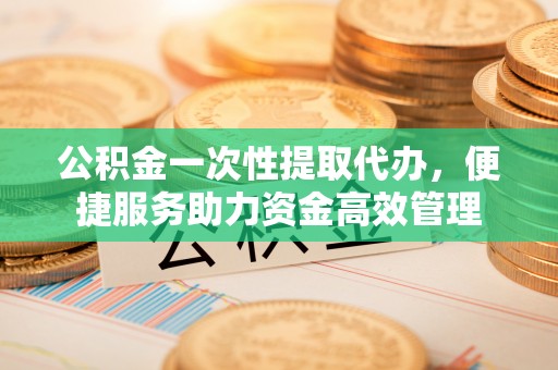 秦皇岛公积金一次性提取代办，便捷服务助力资金高效管理