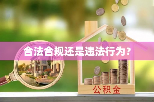 秦皇岛合法合规还是违法行为？